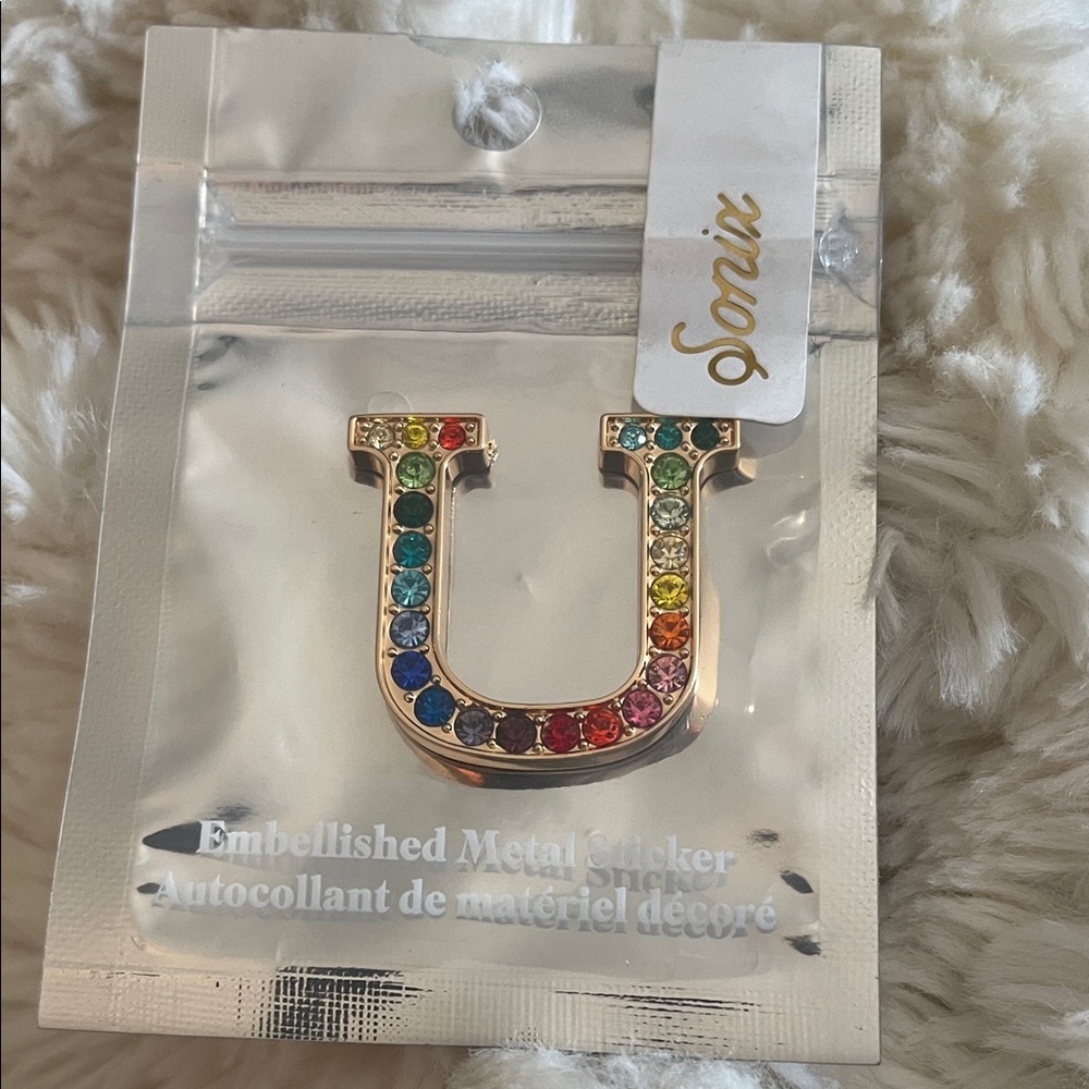 Sonix Multicolor Embellished Metal Sticker U